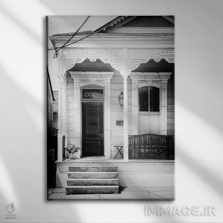 تابلو دکوراتیو سری سیاه نیواورلئان اثر فیلیپ هوگونار - نمای روبهرو روی دیوار