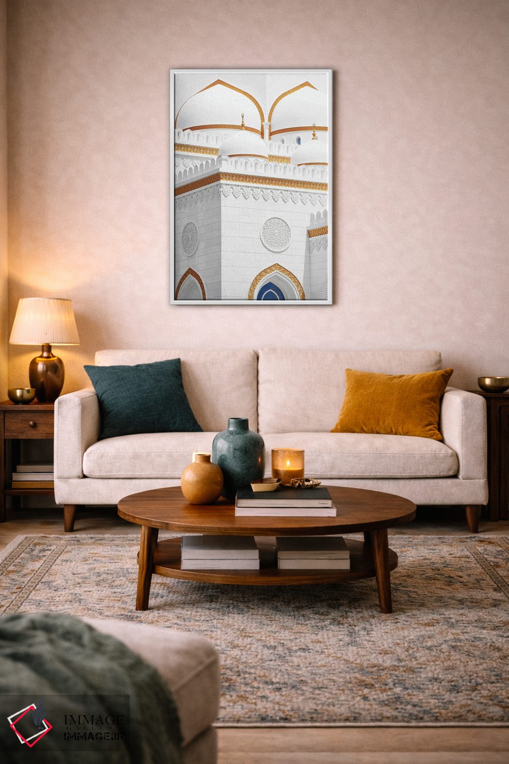تابلو دکوراتیو مسجد سفید اثر فیلیپ هوگونار - D3W