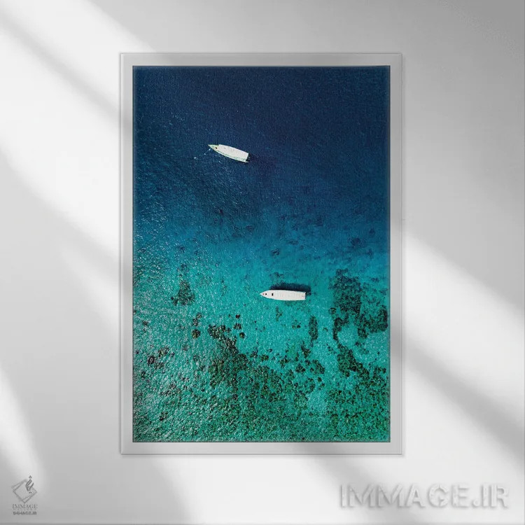 تابلو دکوراتیو "تابستان هوایی" اثر فیلیپ هوگونار - نمای قابدار سفید