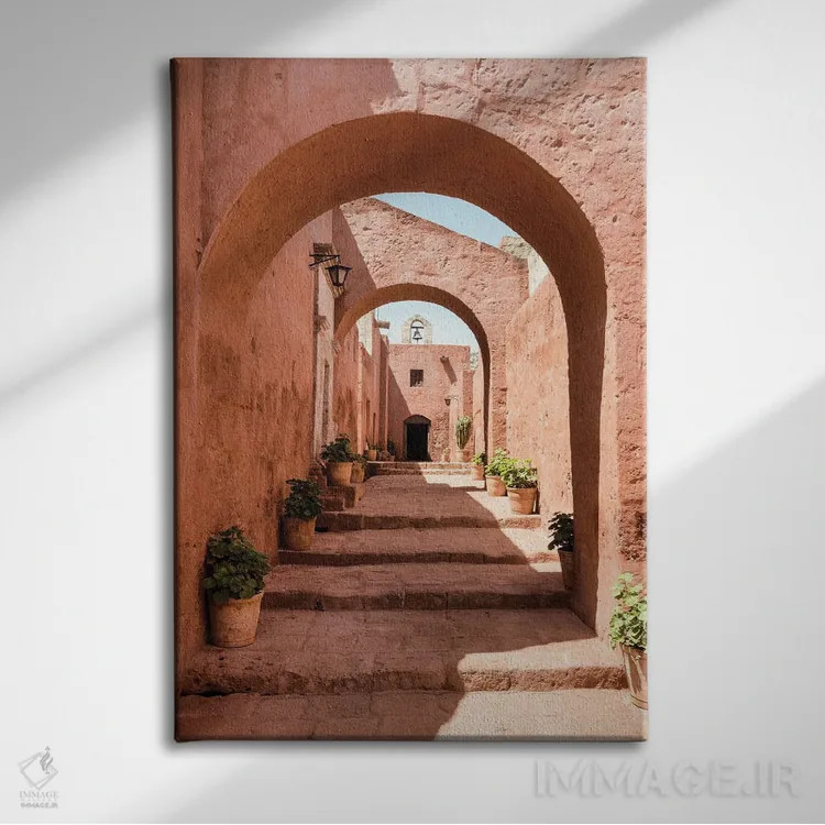 تابلو دکوراتیو تراکوتای معماری اثر فیلیپ هوگونار - نمای روبهرو روی دیوار