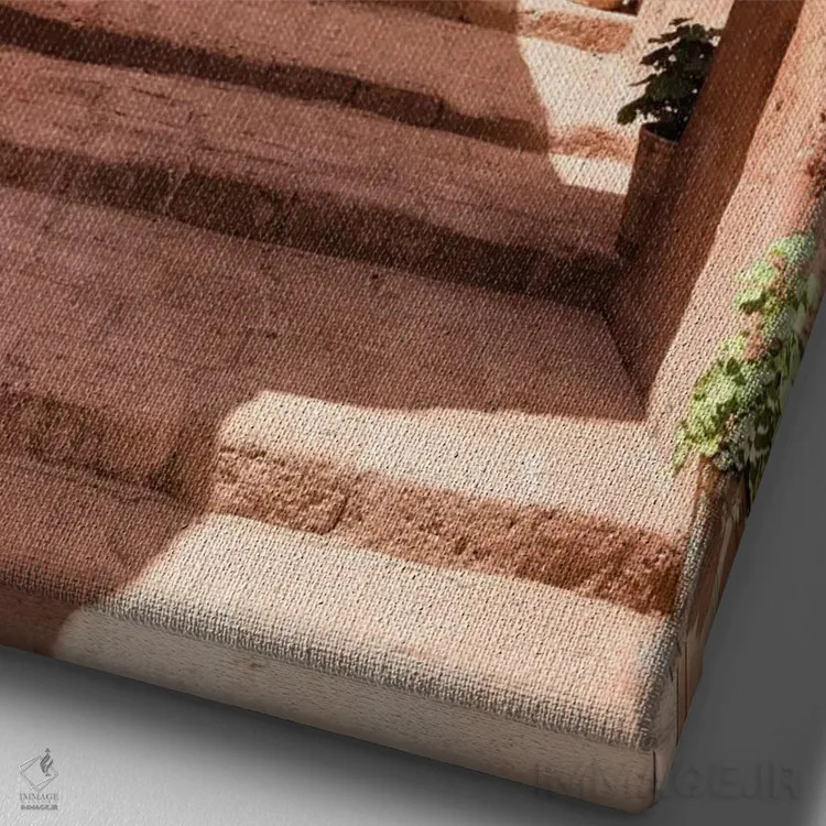 تابلو دکوراتیو تراکوتای معماری اثر فیلیپ هوگونار - نمای نزدیک بافت بوم