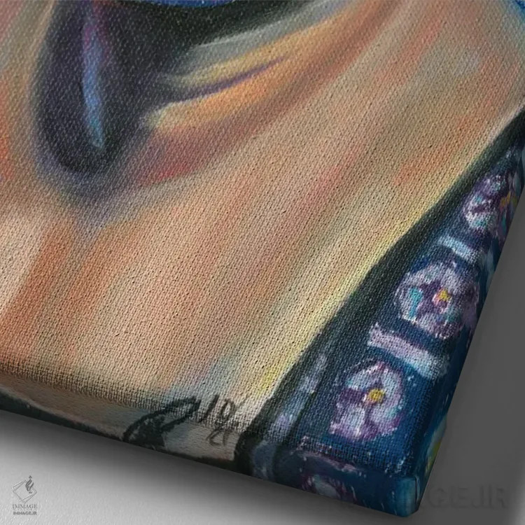 تابلو دکوراتیو مایا آنجلو اثر پترا هوته - نمای نزدیک بافت بوم