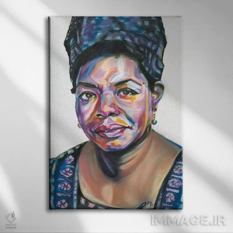 تابلو دکوراتیو مایا آنجلو اثر پترا هوته - نمای روبهرو روی دیوار