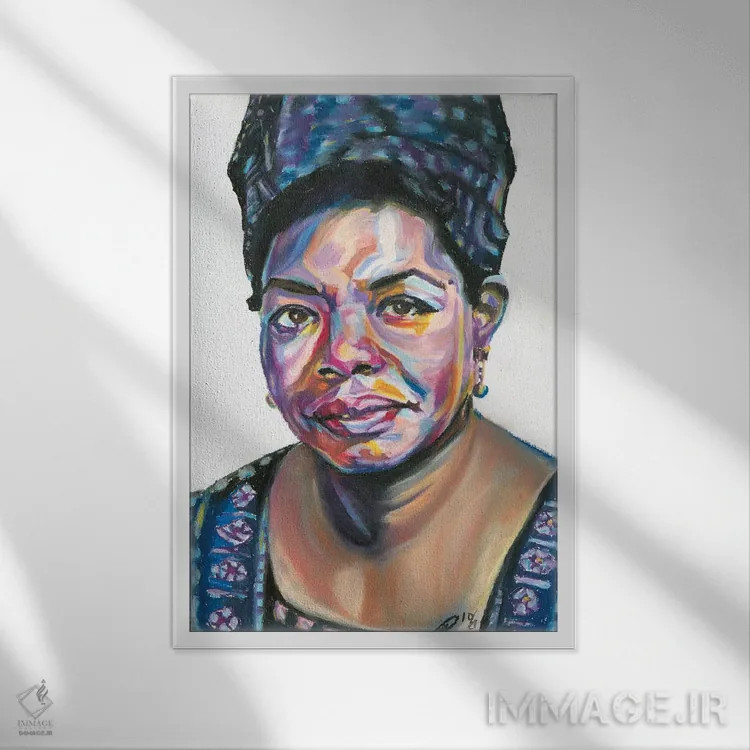 تابلو دکوراتیو مایا آنجلو اثر پترا هوته - نمای قابدار سفید