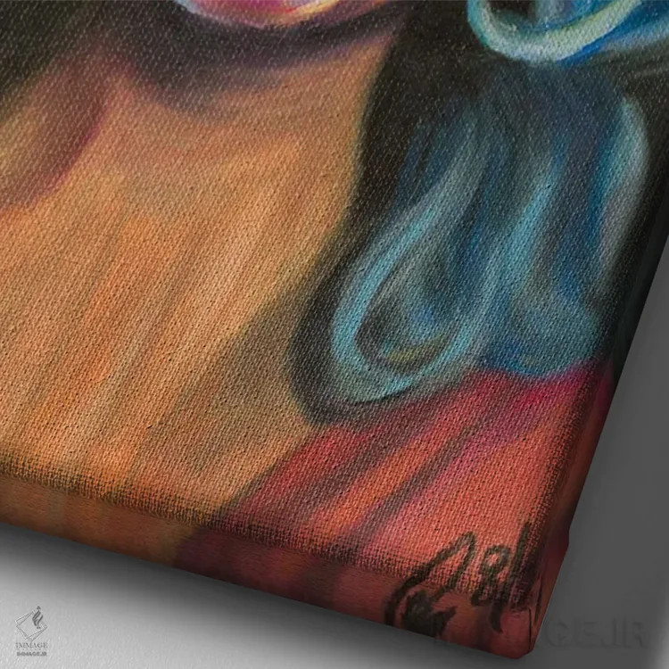 تابلو دکوراتیو اپرا اثر پترا هوته - نمای نزدیک بافت بوم