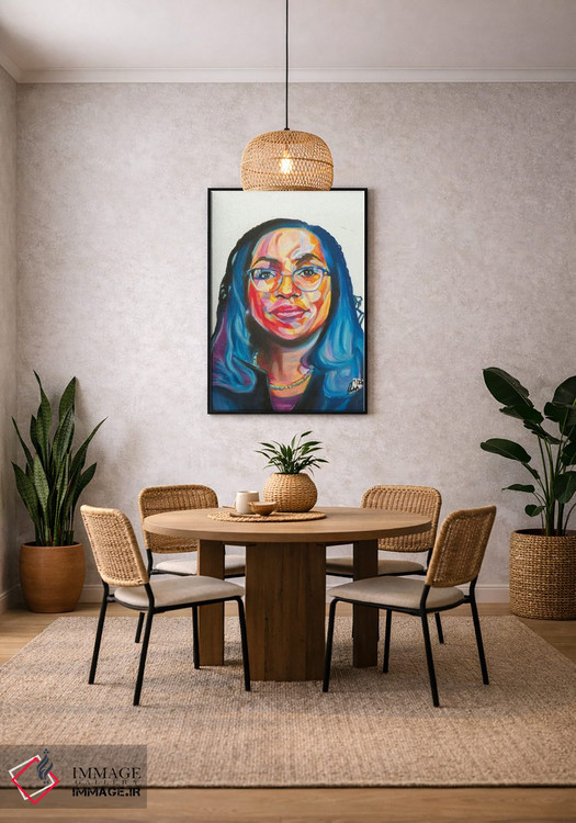 تابلو دکوراتیو کتانجی براون جکسون اثر پترا هوته - D4B