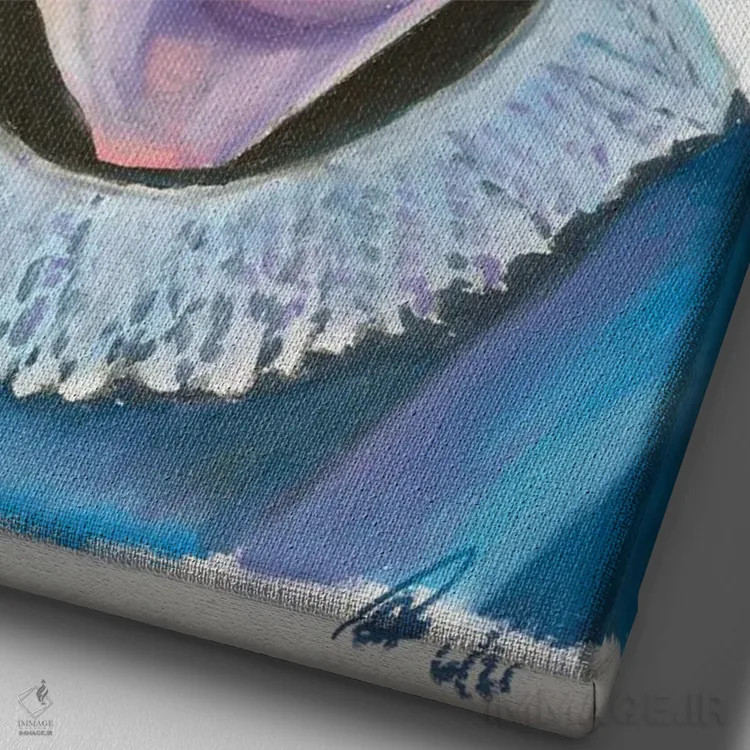 تابلو دکوراتیو روث بادر گینزبرگ اثر پترا هوته - نمای نزدیک بافت بوم