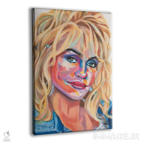 تابلو دکوراتیو دالی پارتن اثر پترا هوته - نمای پرسپکتیو محصول