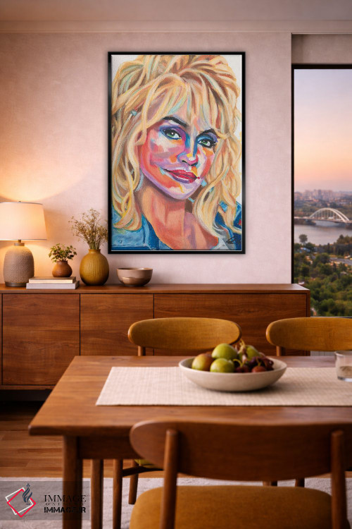 تابلو دکوراتیو دالی پارتن اثر پترا هوته - D6B