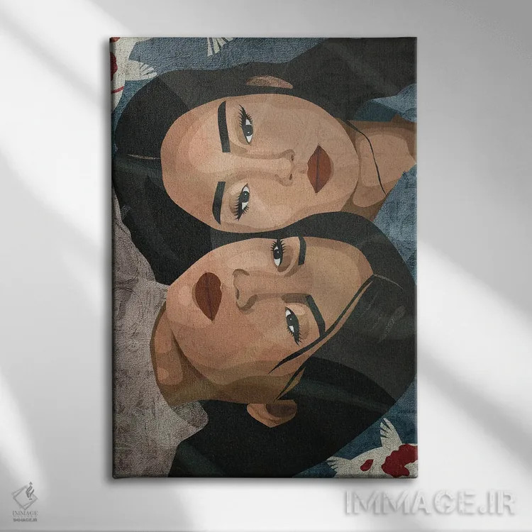 تابلو دکوراتیو برادری اثر فونگ بان - نمای روبهرو روی دیوار
