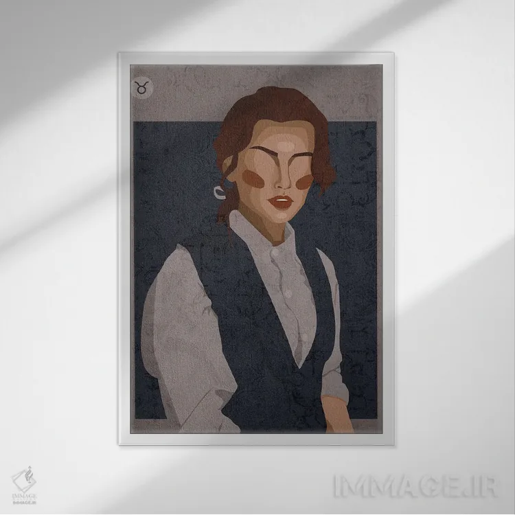 تابلو دکوراتیو برج ثور اثر فونگ بان - نمای قابدار سفید