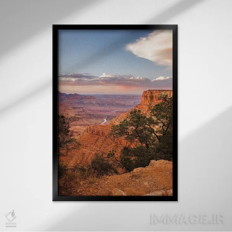 تابلو دکوراتیو Arizona, Grand Canyon National Park South Rim I" - "ایالات… اثر پیتر هاوکینز - نمای قابدار مشکی