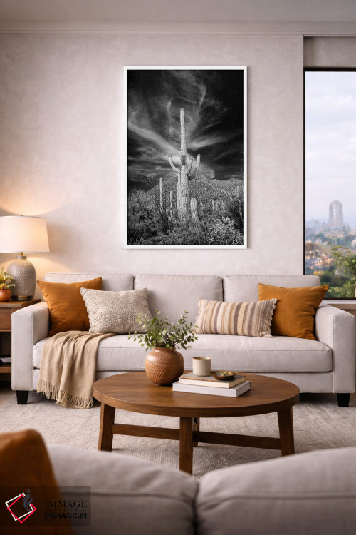 تابلو دکوراتیو Arizona, Tucson, Saguaro National Park III" - "ایالات متحد… اثر پیتر هاوکینز - D4W
