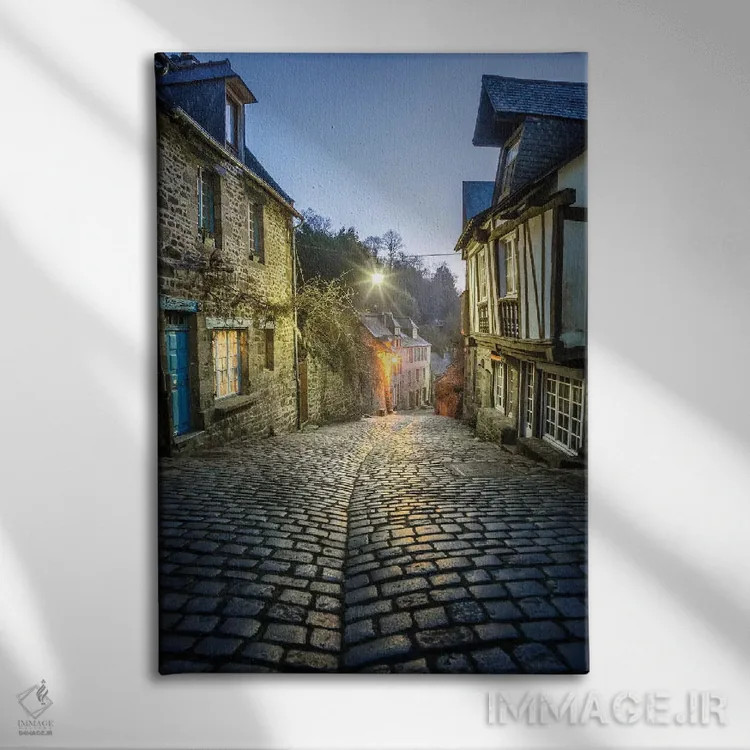 تابلو دکوراتیو Jerzual Street III,باوران، خیابان ژرژوال ۳ اثر فیلیپ منگوئن - نمای روبهرو روی دیوار