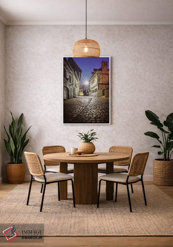 تابلو دکوراتیو Jerzual Street II,باوران، خیابان ژرژوال ۲ اثر فیلیپ منگوئن - D2W