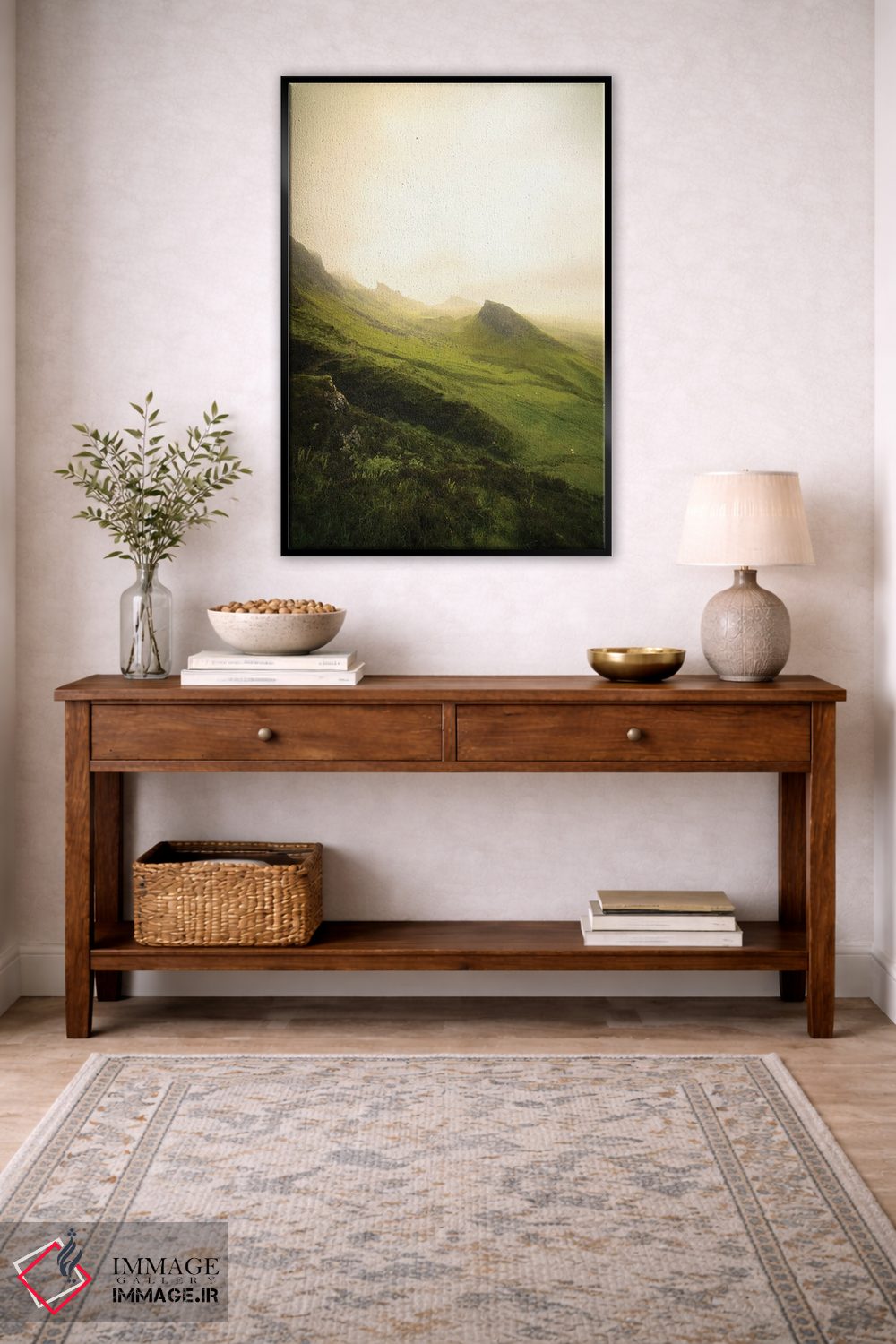 تابلو دکوراتیو Vertical View,کویرینگ در جزیره اسکای، نمای عمودی اثر فیلیپ منگوئن - D4B