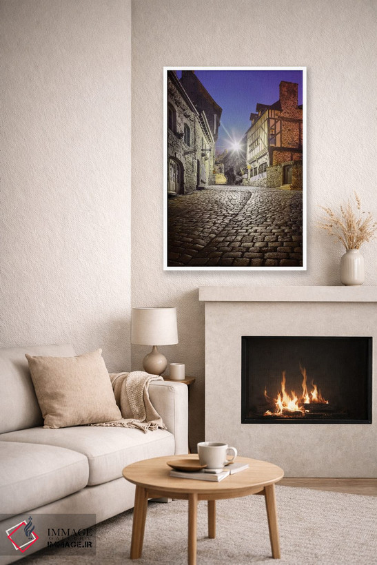 تابلو دکوراتیو Jerzual Street II,باوران، خیابان ژرژوال ۲ اثر فیلیپ منگوئن - D6W