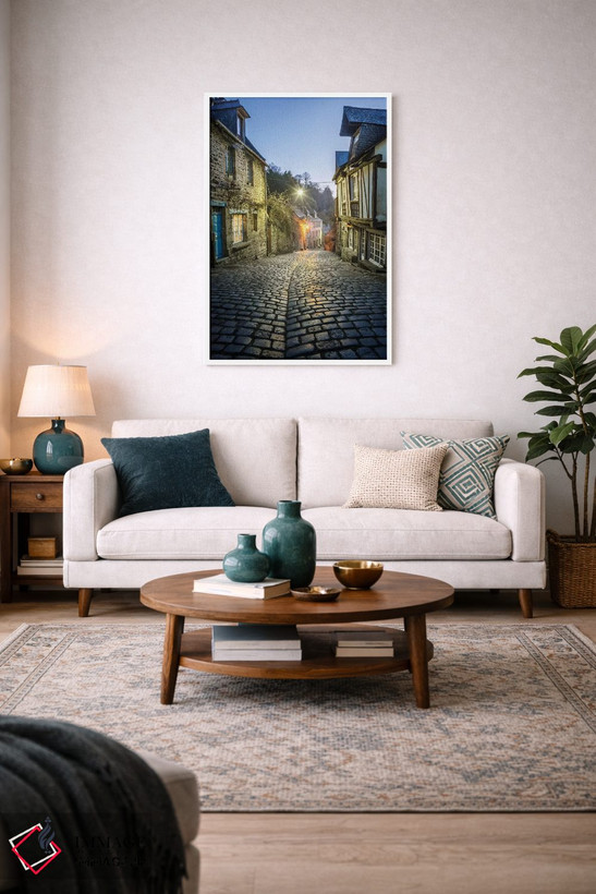 تابلو دکوراتیو Jerzual Street III,باوران، خیابان ژرژوال ۳ اثر فیلیپ منگوئن - D2W
