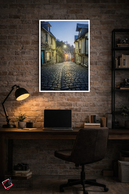 تابلو دکوراتیو Jerzual Street III,باوران، خیابان ژرژوال ۳ اثر فیلیپ منگوئن - D3W