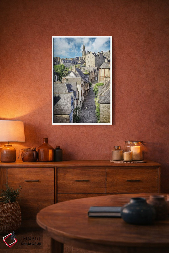 تابلو دکوراتیو The Famous Jerzual Street,باوران، خیابان معروف ژرژوال اثر فیلیپ منگوئن - D2W
