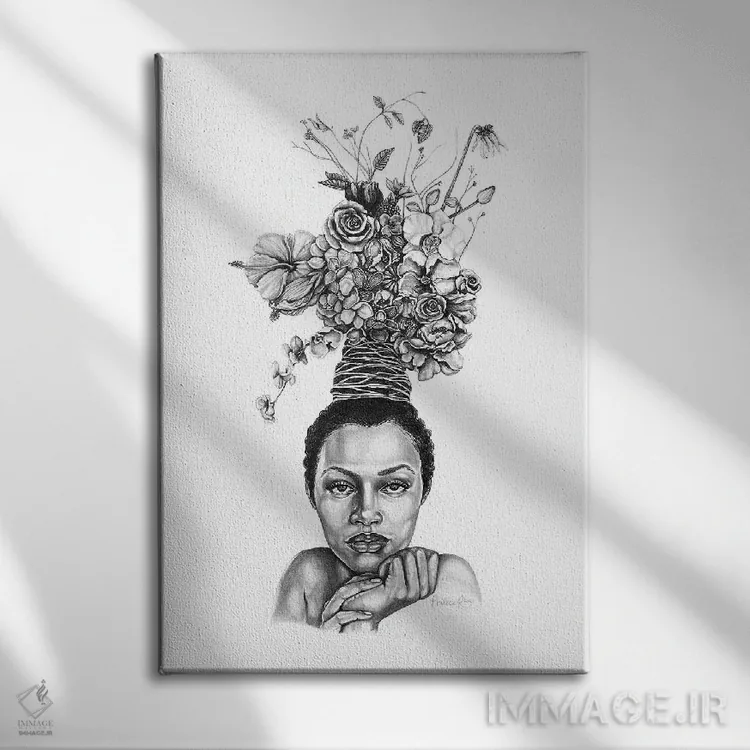 تابلو دکوراتیو سنگین است سر که تاج را می پوشد اثر فیلیس رابرتز - نمای روبهرو روی دیوار
