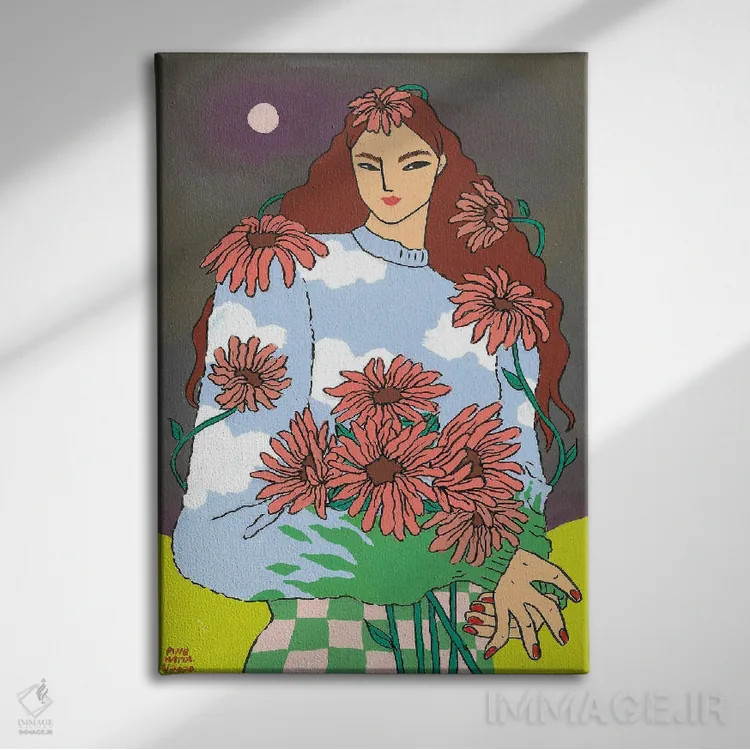 تابلو دکوراتیو جادوی خودت را پرورش بده اثر پینگ هاتا - نمای روبهرو روی دیوار