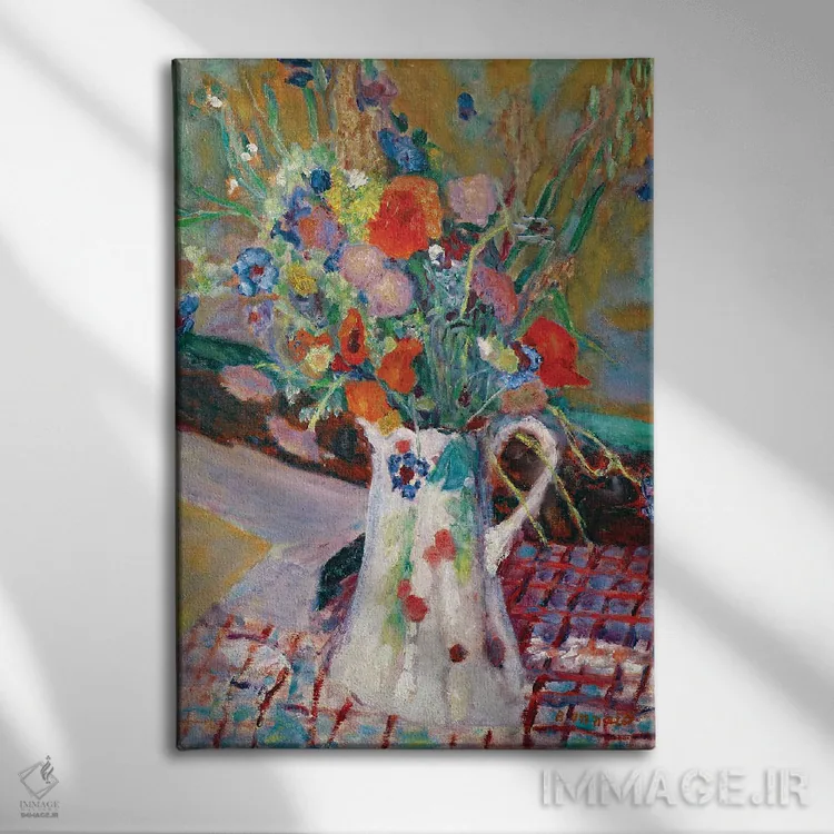 تابلو کلاسیک دسته گل گل های وحشی، 1922 اثر پیر بونار - نمای روبهرو روی دیوار