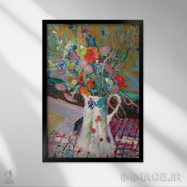 تابلو کلاسیک دسته گل گل های وحشی، 1922 اثر پیر بونار - نمای قابدار مشکی