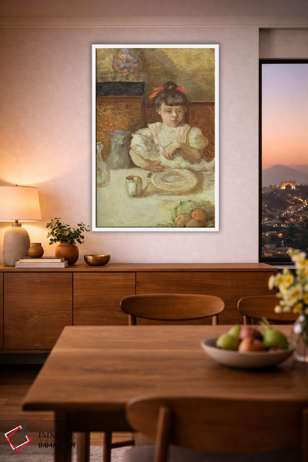 تابلو کلاسیک کودک با گربه ها، حدود 1906 اثر پیر بونار - D2W