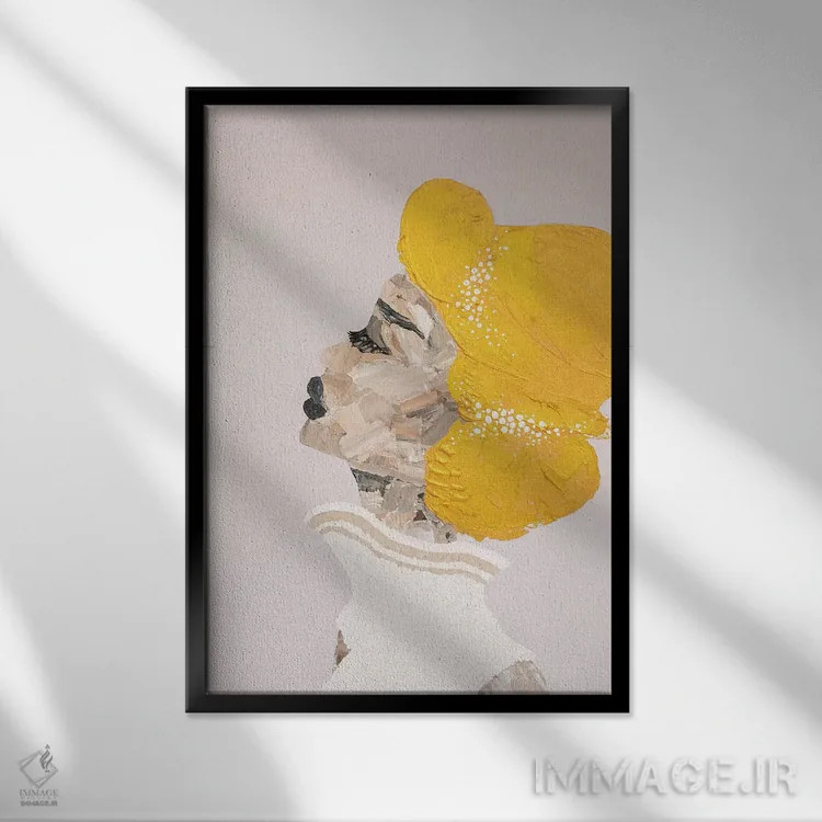 تابلو دکوراتیو "بانوی باوقار" اثر پیا پیویلاینن - نمای قابدار مشکی