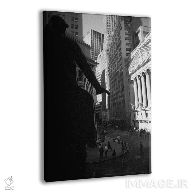 تابلو دکوراتیو Wall Street, New York City, New York, USA" - "بورس نیوی… اثر پانورامیک ایمجز - نمای پرسپکتیو محصول