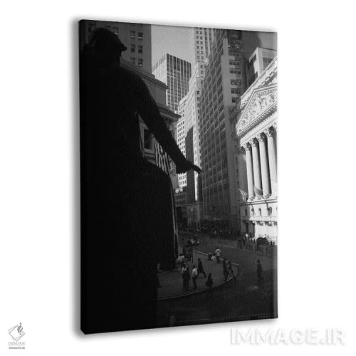 تابلو دکوراتیو Wall Street, New York City, New York, USA" - "بورس نیوی… اثر پانورامیک ایمجز - نمای پرسپکتیو محصول