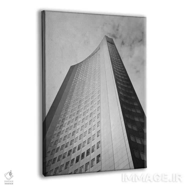تابلو دکوراتیو City-Hochhaus, Leipzig, Saxony, Germany" - "نمای پایین… اثر پانورامیک ایمجز - نمای پرسپکتیو محصول