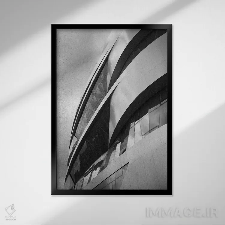 تابلو دکوراتیو Mercedes-Benz Museum, Stuttgart, Baden-Wurttemberg, Ger… اثر پانورامیک ایمجز - نمای قابدار مشکی
