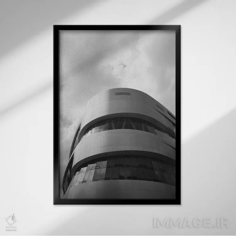 تابلو دکوراتیو Mercedes-Benz Museum, Stuttgart, Baden-Wurttemberg, Ger… اثر پانورامیک ایمجز - نمای قابدار مشکی