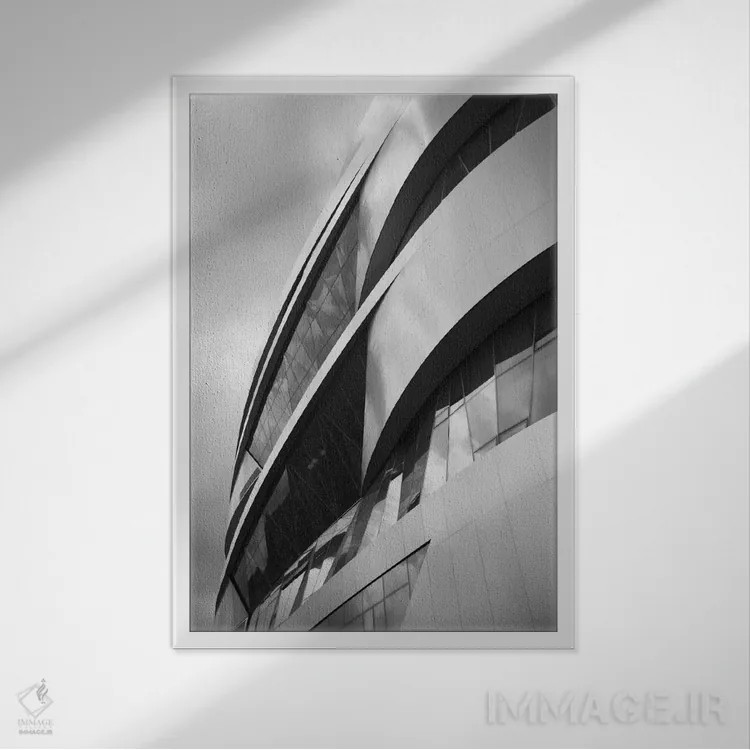 تابلو دکوراتیو Mercedes-Benz Museum, Stuttgart, Baden-Wurttemberg, Ger… اثر پانورامیک ایمجز - نمای قابدار سفید