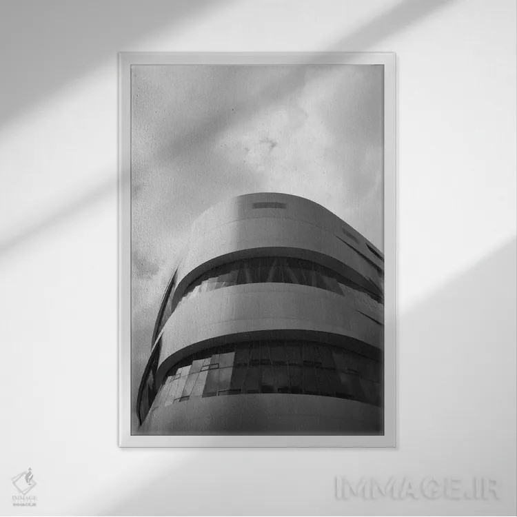 تابلو دکوراتیو Mercedes-Benz Museum, Stuttgart, Baden-Wurttemberg, Ger… اثر پانورامیک ایمجز - نمای قابدار سفید