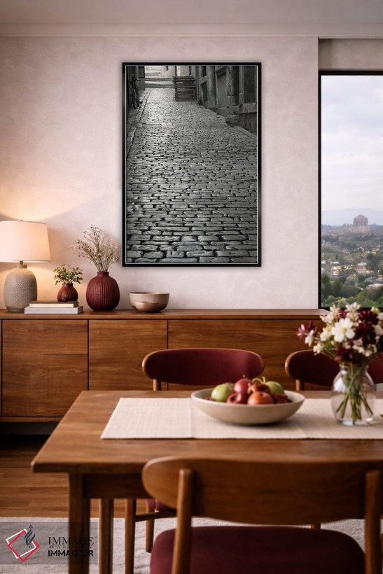 تابلو دکوراتیو Rovinj, Istria, Croatia" - "خیابان سنگ فرش، رووینج، ایس… اثر پانورامیک ایمجز - D5B