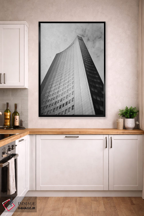 تابلو دکوراتیو City-Hochhaus, Leipzig, Saxony, Germany" - "نمای پایین… اثر پانورامیک ایمجز - D2B
