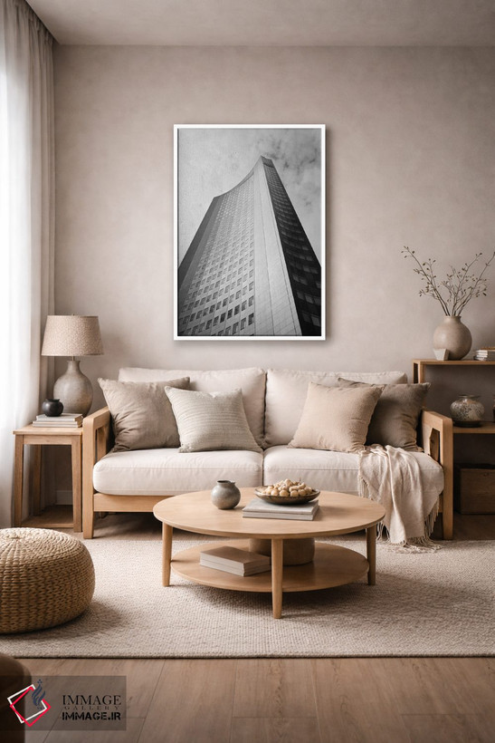 تابلو دکوراتیو City-Hochhaus, Leipzig, Saxony, Germany" - "نمای پایین… اثر پانورامیک ایمجز - D3W