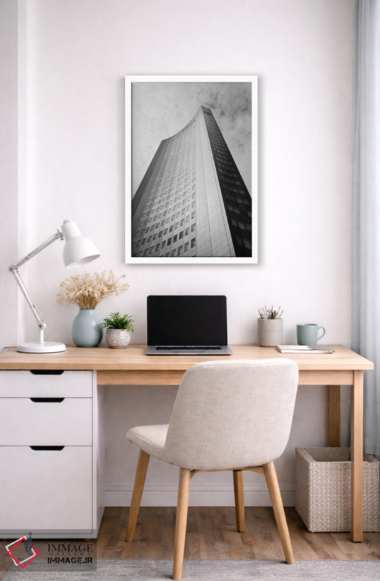 تابلو دکوراتیو City-Hochhaus, Leipzig, Saxony, Germany" - "نمای پایین… اثر پانورامیک ایمجز - D5W