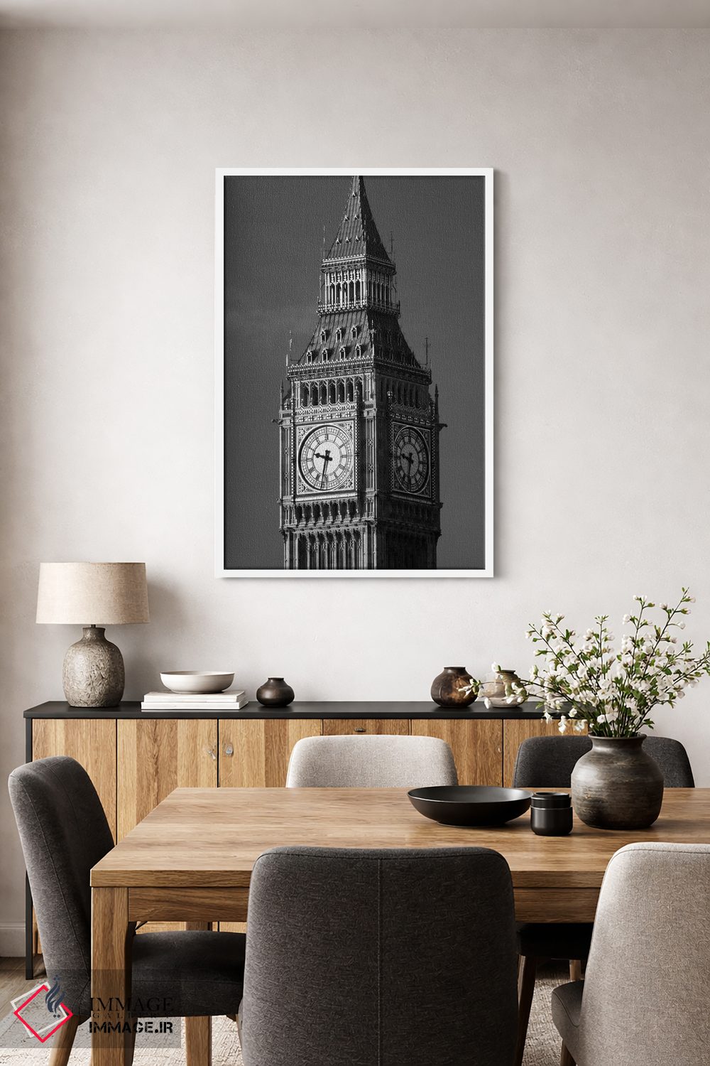 تابلو دکوراتیو Big Ben, Houses Of Parliament, City Of Westminster, Lon… اثر پانورامیک ایمجز - D3W
