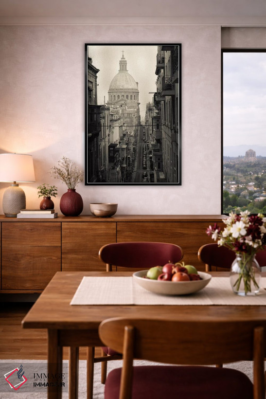 تابلو دکوراتیو Triq Iz-Zekka, Valletta, Malta" - "ساختمان ها در امتداد… اثر پانورامیک ایمجز - D6B