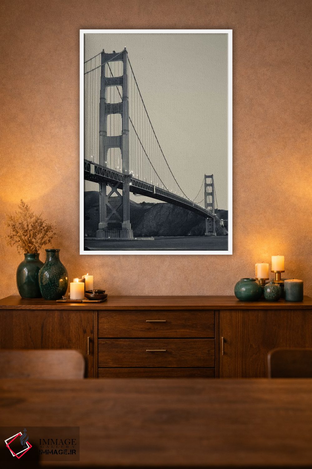 تابلو دکوراتیو San Francisco, California, USA" - "پل دروازه طلایی در ط… اثر پانورامیک ایمجز - D1W