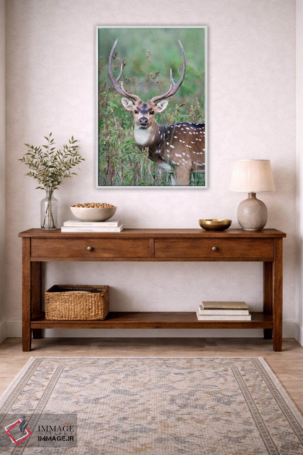تابلو دکوراتیو Kanha National Park, Madhya Pradesh, India" - "گوزن لک… اثر پانورامیک ایمجز - D2W
