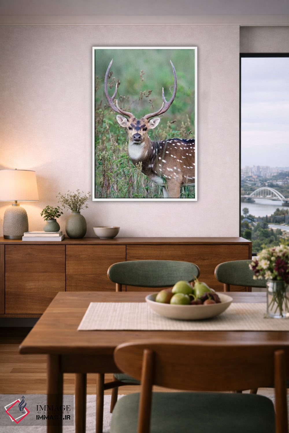 تابلو دکوراتیو Kanha National Park, Madhya Pradesh, India" - "گوزن لک… اثر پانورامیک ایمجز - D6W