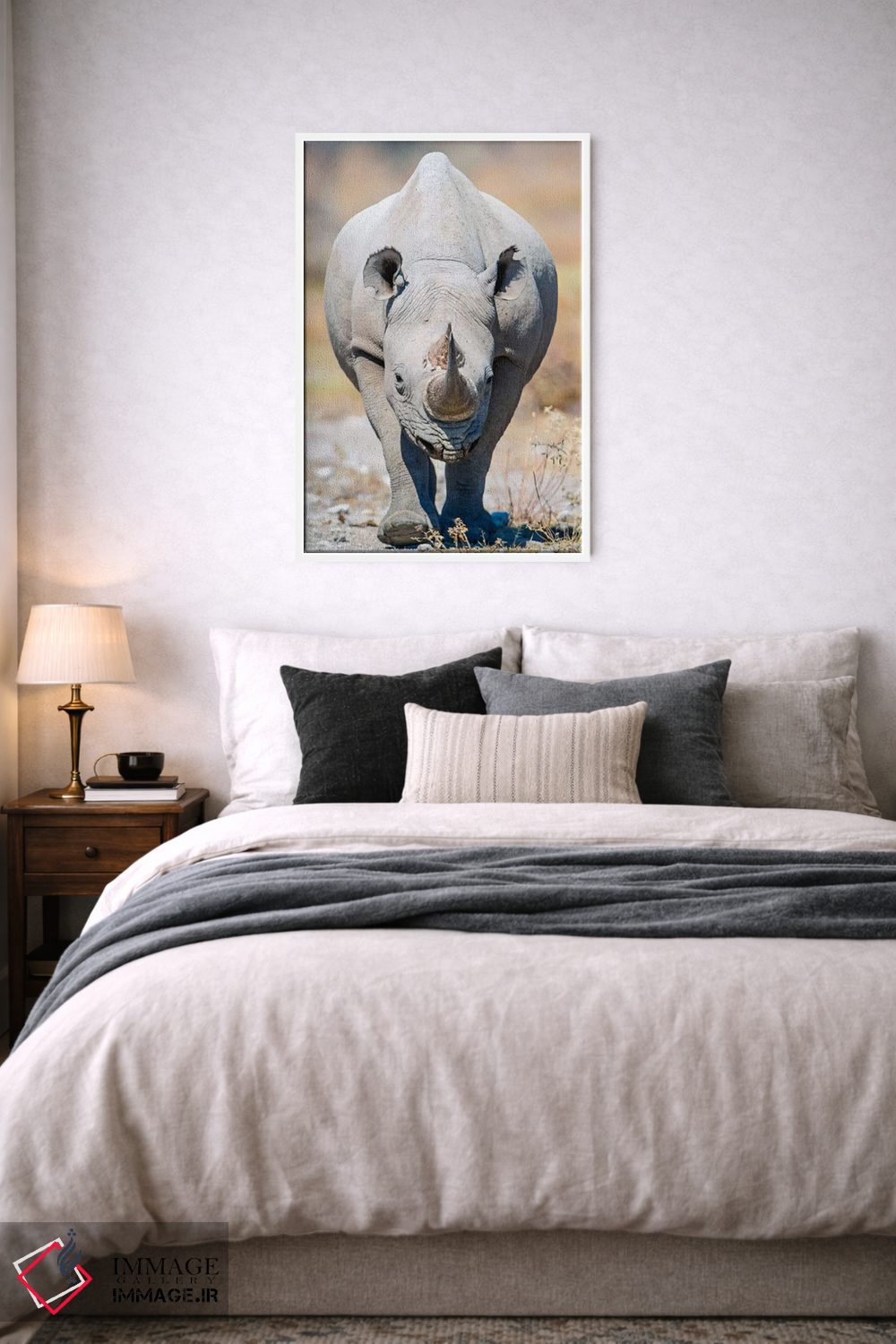 تابلو دکوراتیو Etosha National Park, Namibia" - "کرگدن سیاه II، پارک م… اثر پانورامیک ایمجز - D6W