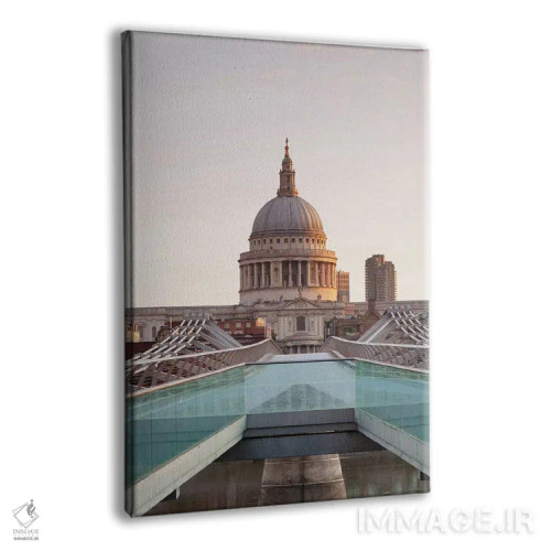تابلو دکوراتیو Millennium Bridge, London, England" - "کلیسای سنت پل II… اثر پانورامیک ایمجز - نمای پرسپکتیو محصول