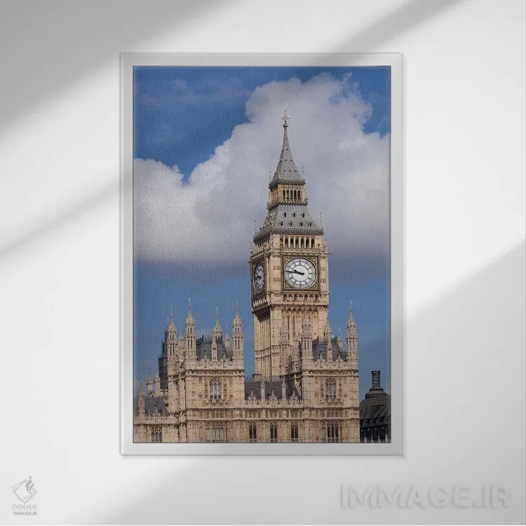 تابلو دکوراتیو Palace of Westminster, City Of Westminster, London, Eng… اثر پانورامیک ایمجز - نمای قابدار سفید