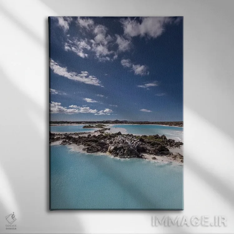 تابلو دکوراتیو Svartsengi Geothermal Power Station, Blue Lagoon Geothe… اثر پانورامیک ایمجز - نمای روبهرو روی دیوار